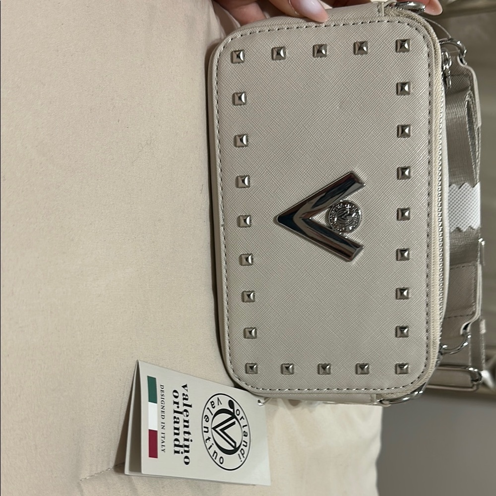 Valentino Cream Crossbody Bag